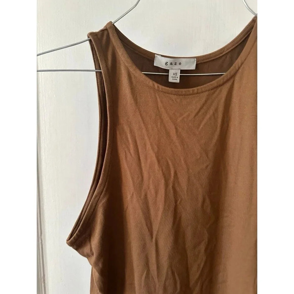 Gaze woman’s size extra small brown tank top - Picture 3 of 6